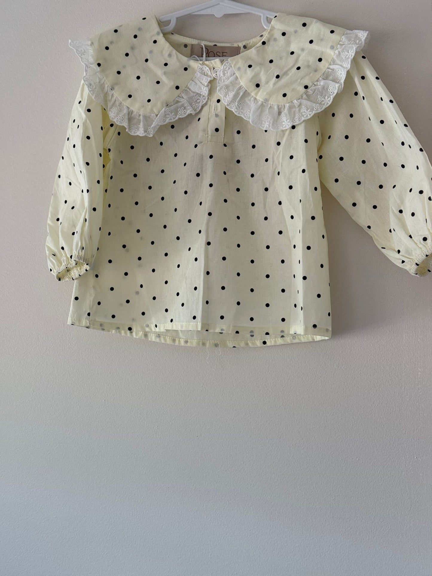 Polka Dot Ruffle Blouse