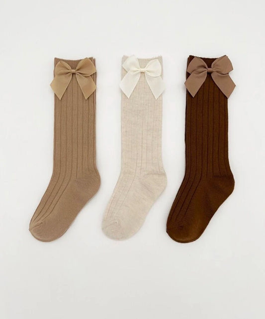 Bow High Socks
