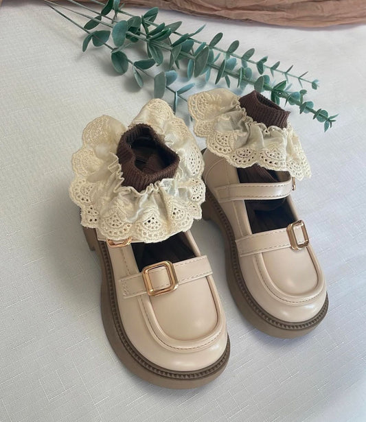 Beige Loafers