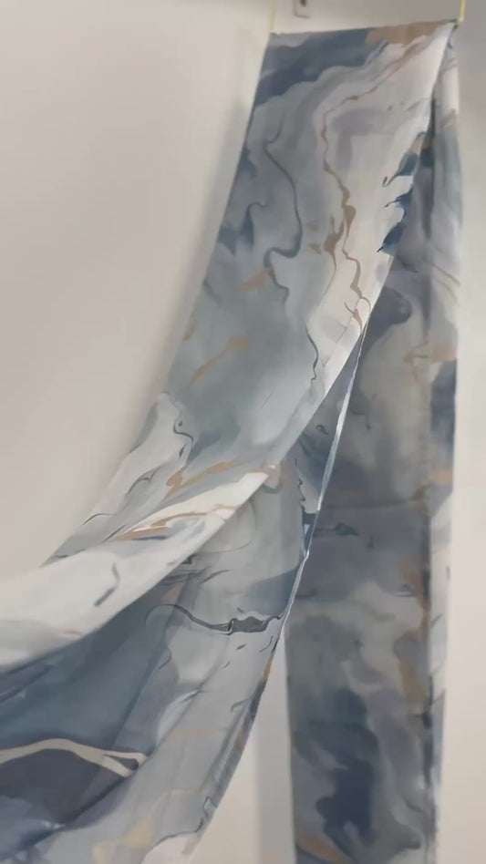 Ocean Printed Hijab